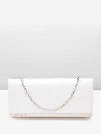 Lino Perros Croc Textured Structured Sling Bag