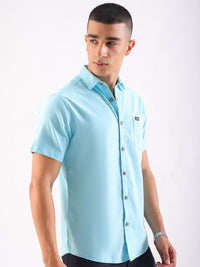 The Indian Garage Co Men Slim Fit Back Printed Casual Shirt