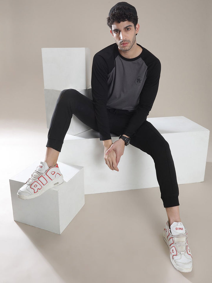 The Indian Garage Co Men Black Solid Slim Fit Jogger