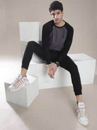 The Indian Garage Co Men Black Solid Slim Fit Jogger