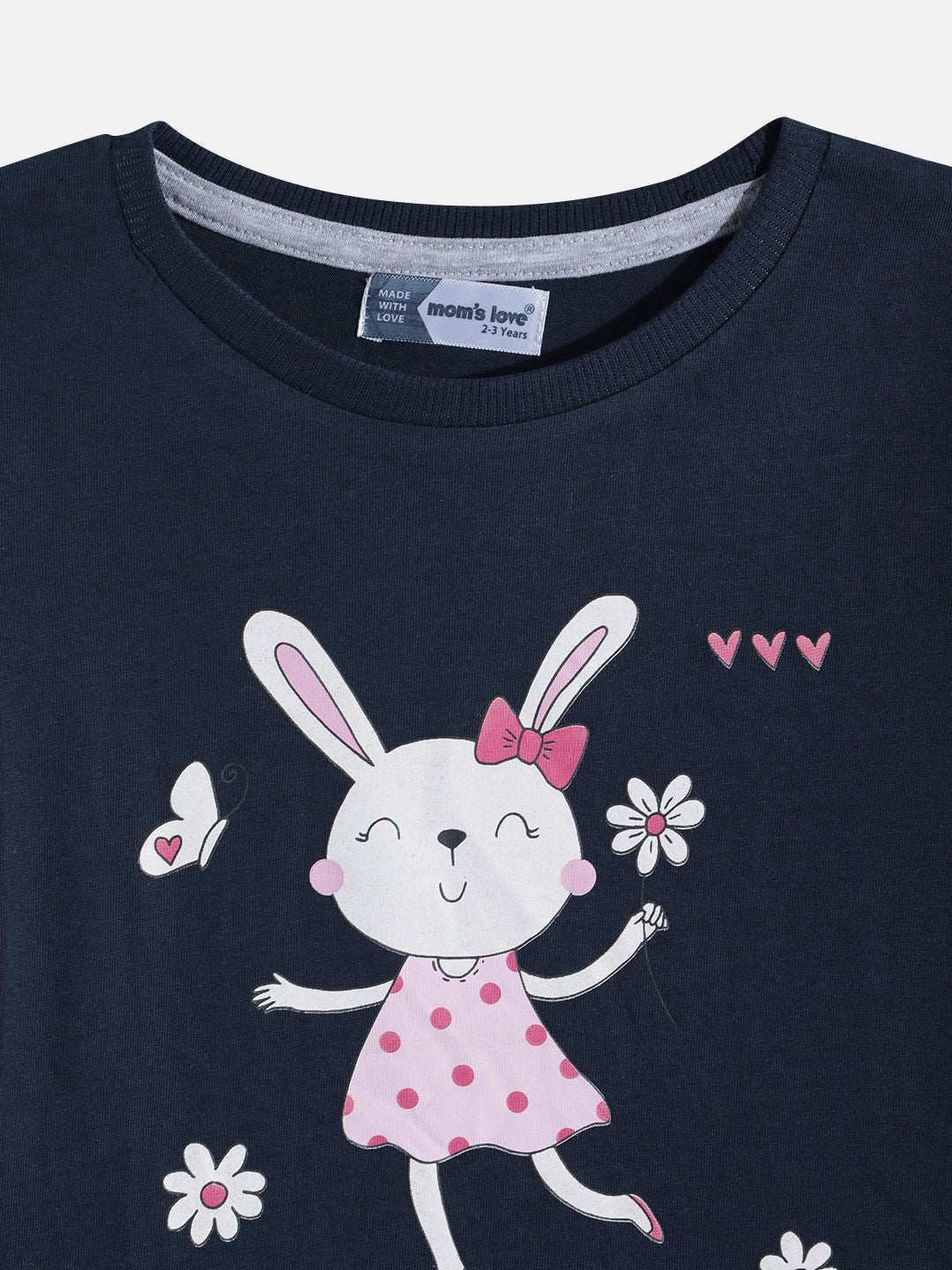Moms Love Kids Girls Printed Pure Cotton Clothing Set
