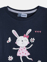 Moms Love Kids Girls Printed Pure Cotton Clothing Set
