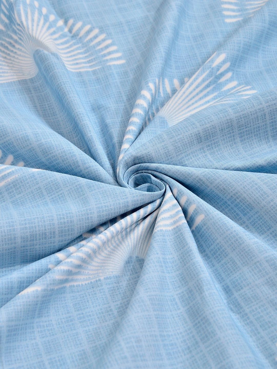 Moda Rapido X KLOTTHE Biru Geometrik 300 TC Cadar King dengan 2 Sarung Bantal