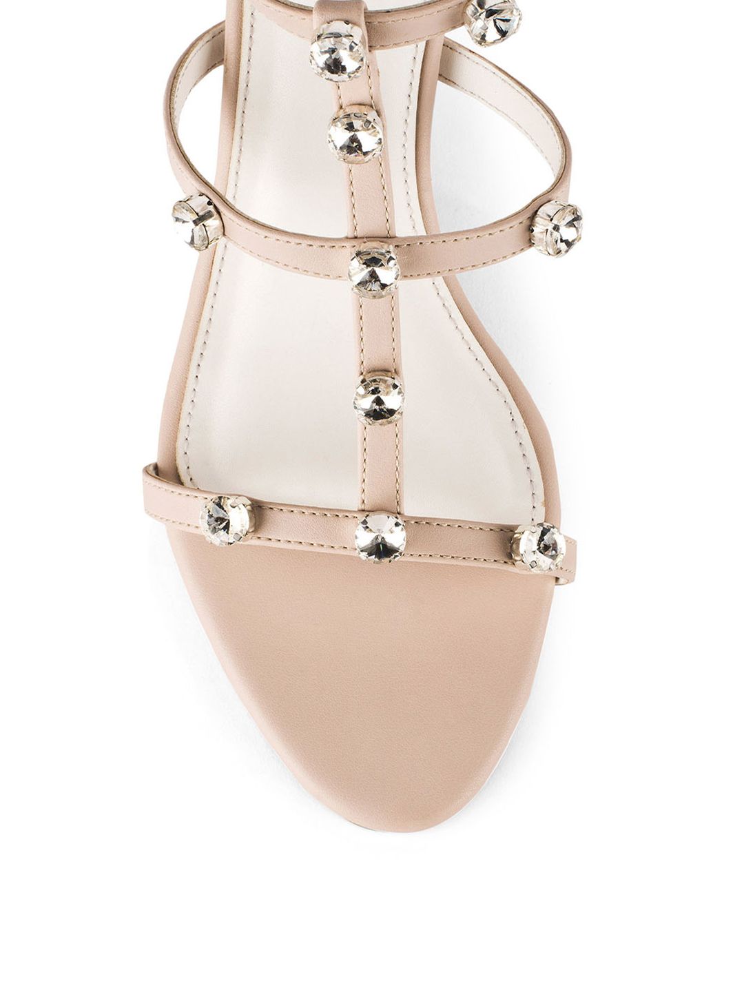 Lino Perros Women Kitten Heel Sandals With Western Embellished