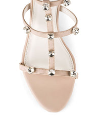 Lino Perros Women Kitten Heel Sandals With Western Embellished