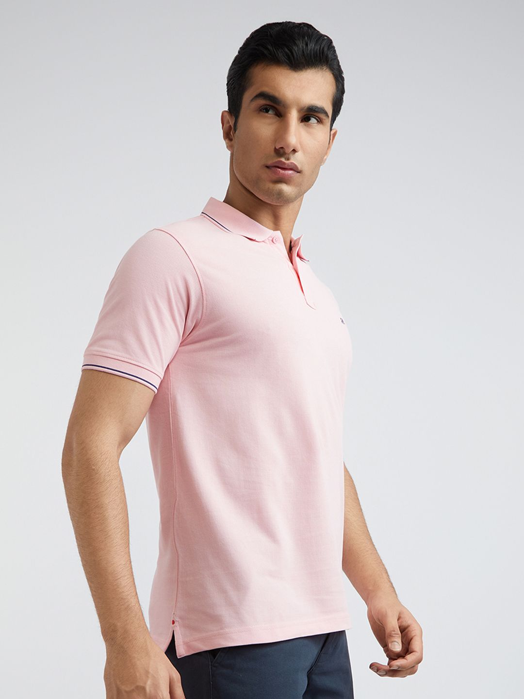 Raymond Pure Cotton Modern Fit Polo Collar T-shirt
