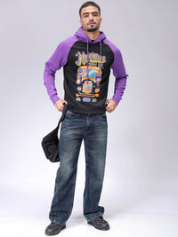 The Indian Garage Co Men Printed Hooded Sweatshirt