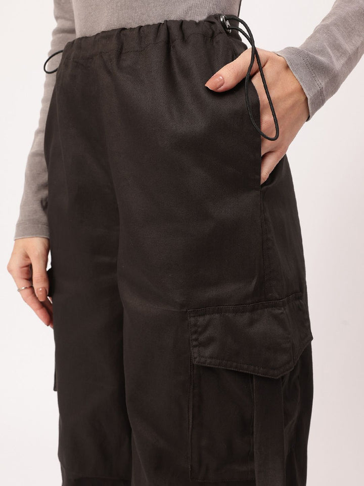DressBerry Women Grunge Utility Parachute Cargo Trousers
