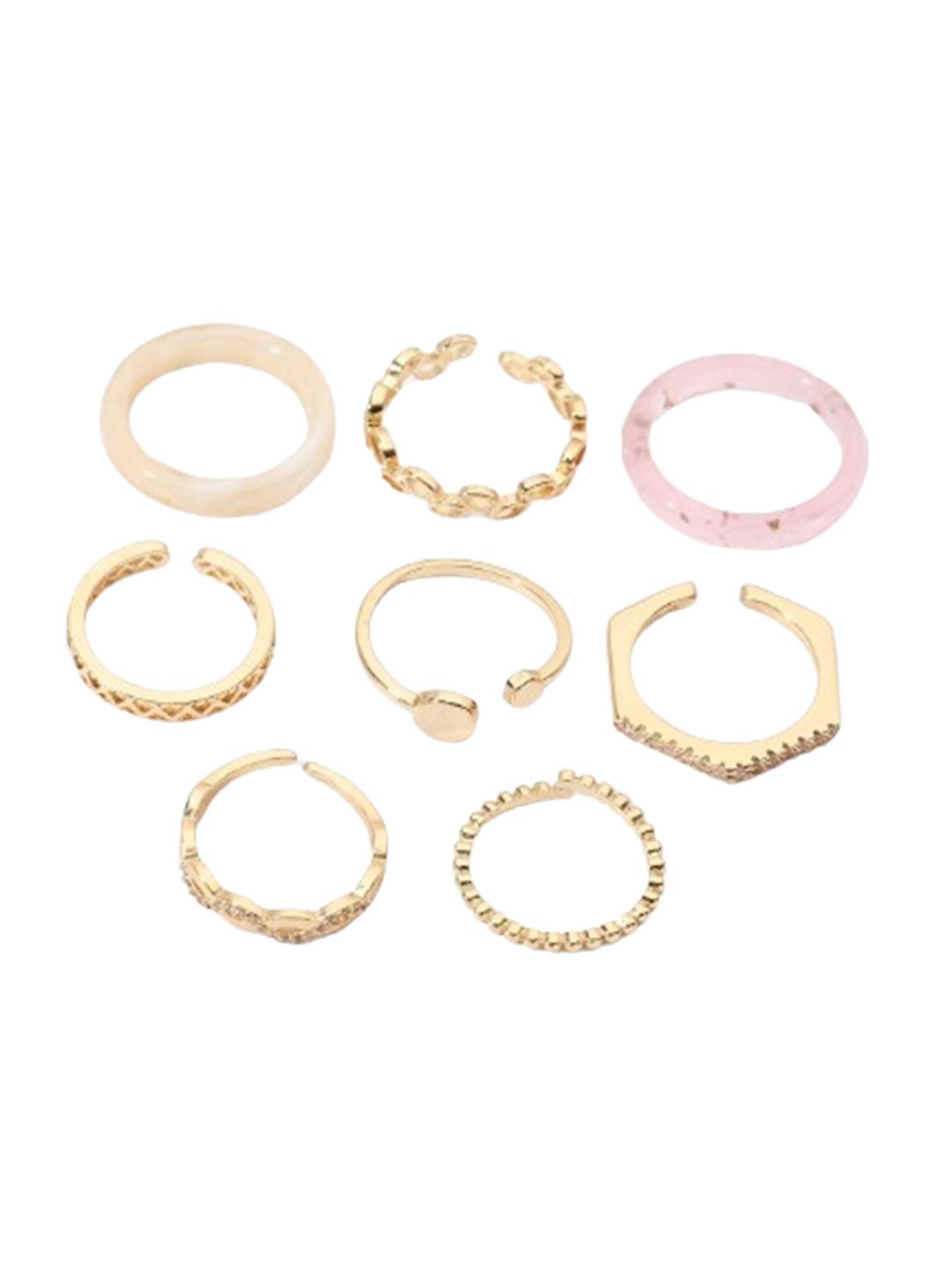Set masin dari 8 cincin bergaya bandar