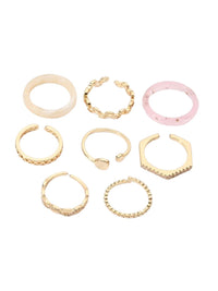 Set masin dari 8 cincin bergaya bandar