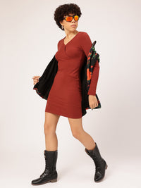 DressBerry Curve Appeal Ribbed Bodycon Dress