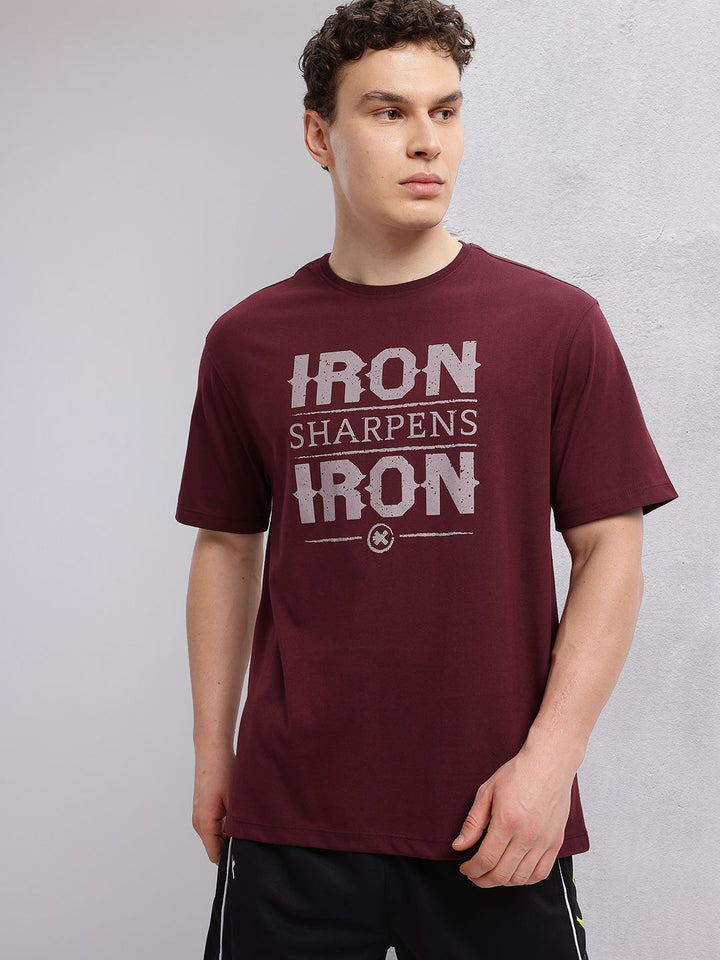 HRX by Hrithik Roshan Typography Print Training T-shirt