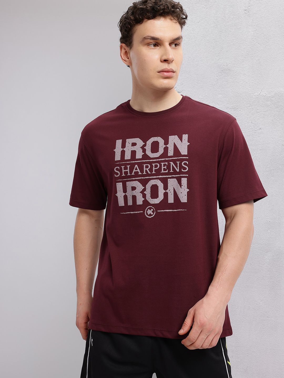 HRX by Hrithik Roshan Typography Print Training T-shirt