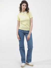 RAREISM Round Neck Short Sleeves Printed Cotton T-shirt