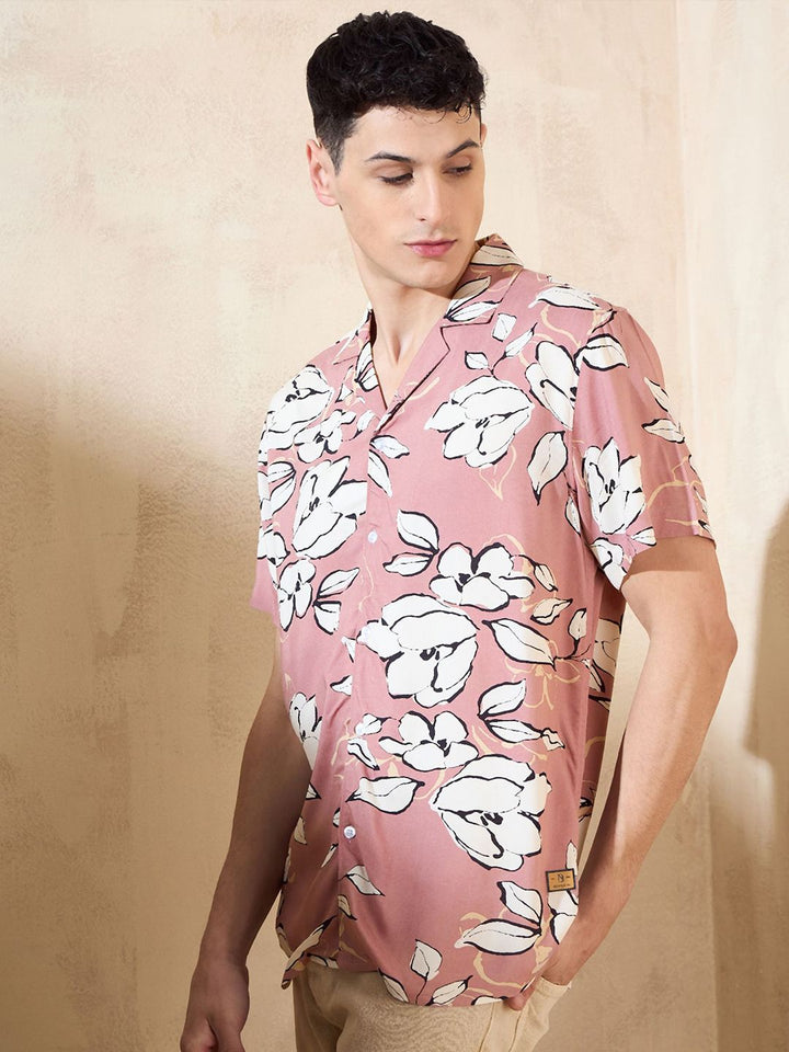 DENNISON Smart Block Printed Oversized Casual Shirt