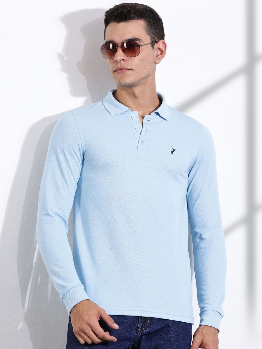 Thomas Scott Men Solid Polo Collar T-shirt
