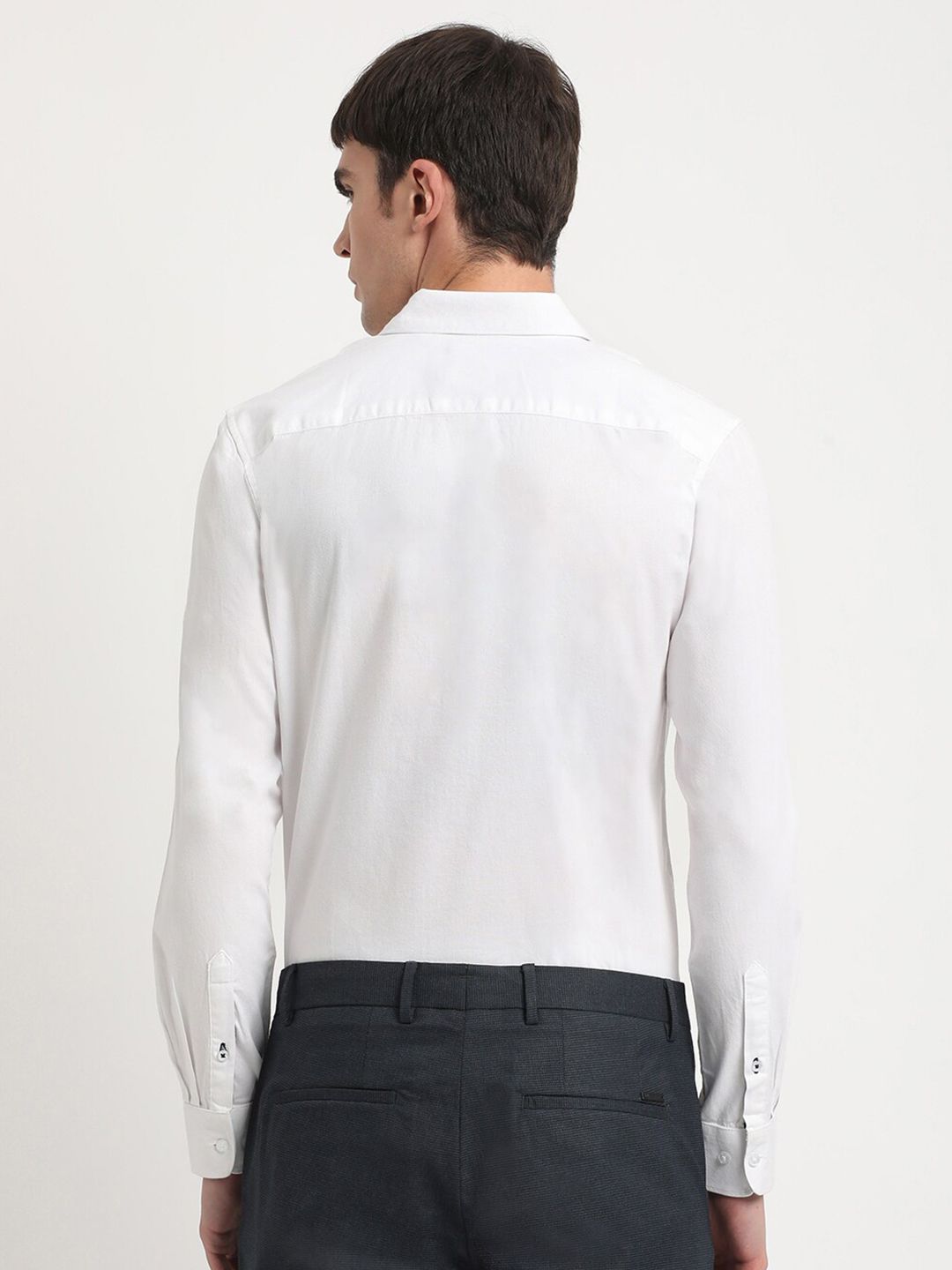 THE BEAR HOUSE Twill Slim Fit Cotton Formal Shirt