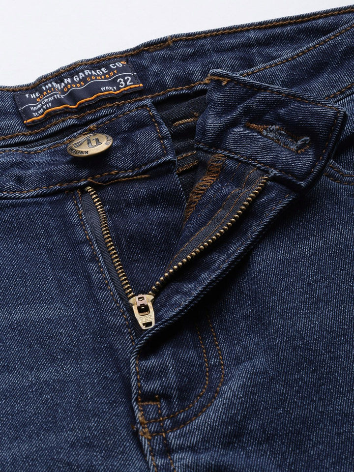The Indian Garage Co Men Bootcut Light Fade Stretchable Jeans