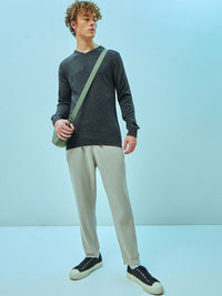 Bewakoof Men Flat Knit Sweater