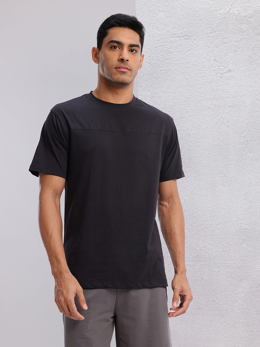 HRX by Hrithik Roshan Typography Print Pure Cotton Yoga T-shirt