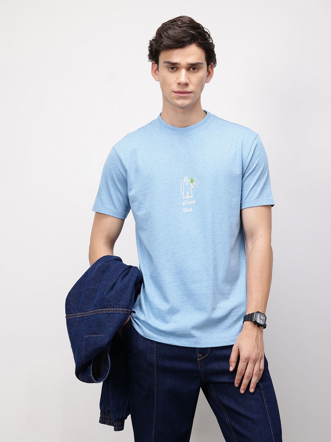 t-shirt keselesaan penanam kapas tulen yang dicetak