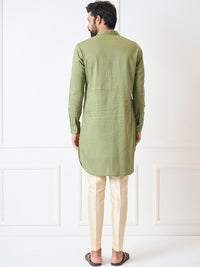 See Designs Ethnic Motif Printed Shirt Collar Pure Cotton Kurta