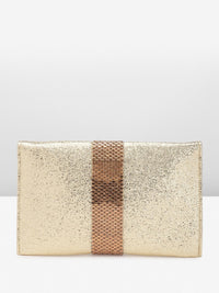 Anouk Abstract Textured Embellished Envelope Clutch