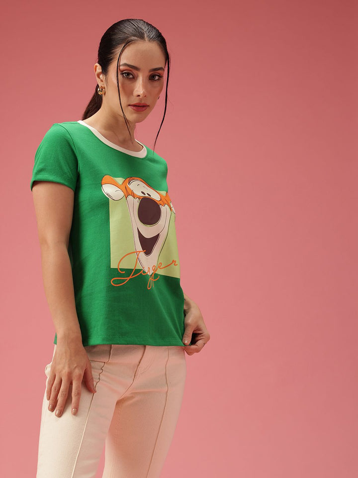 Dressberry Winnie the Pooh dicetak T-Shirt Biasa