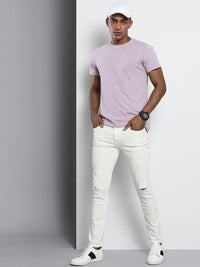 The Indian Garage Co Men White Slim Fit Jeans