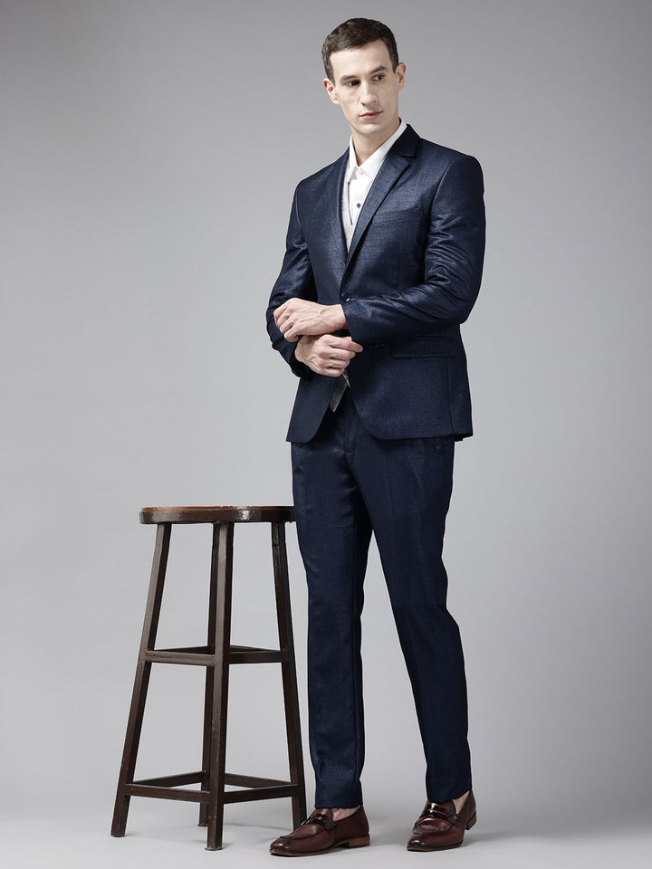 Park Avenue Notched Lapel Collar Super Slim Fit 3 Piece Formal Suit