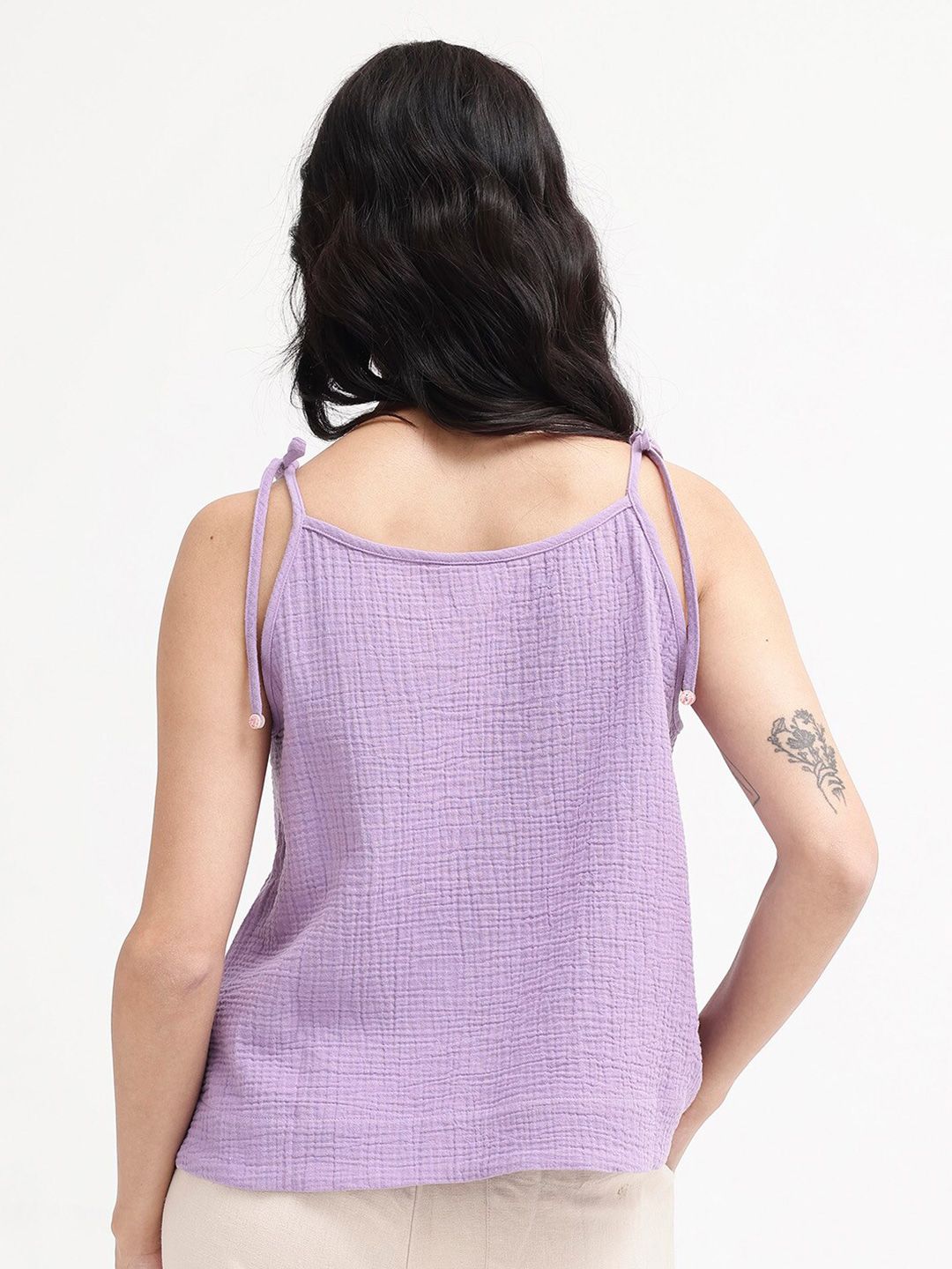 RAREISM Striped Cotton Top