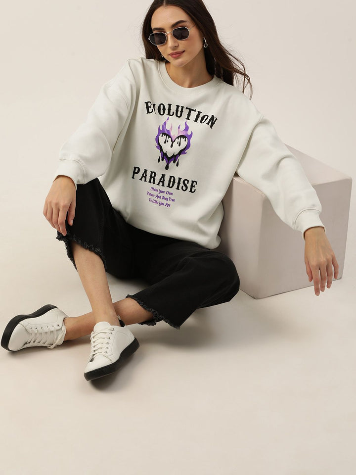 DressBerry Women Printed Sweatshirt