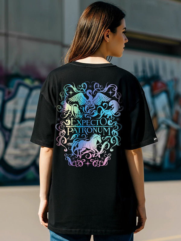 Bewakoof x Rasmi Harry Potter Merchandise Expecto Graphic Printed T-Shirt