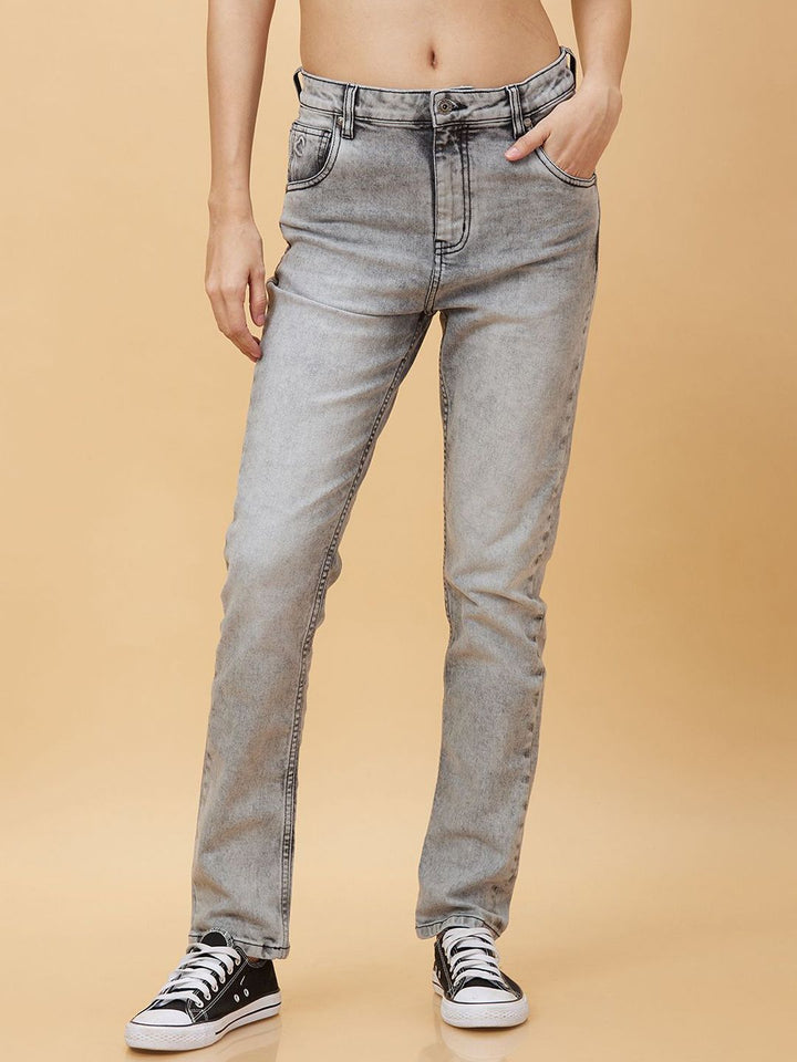 Being Human Women Slim Fit Heavy Fade Jeans