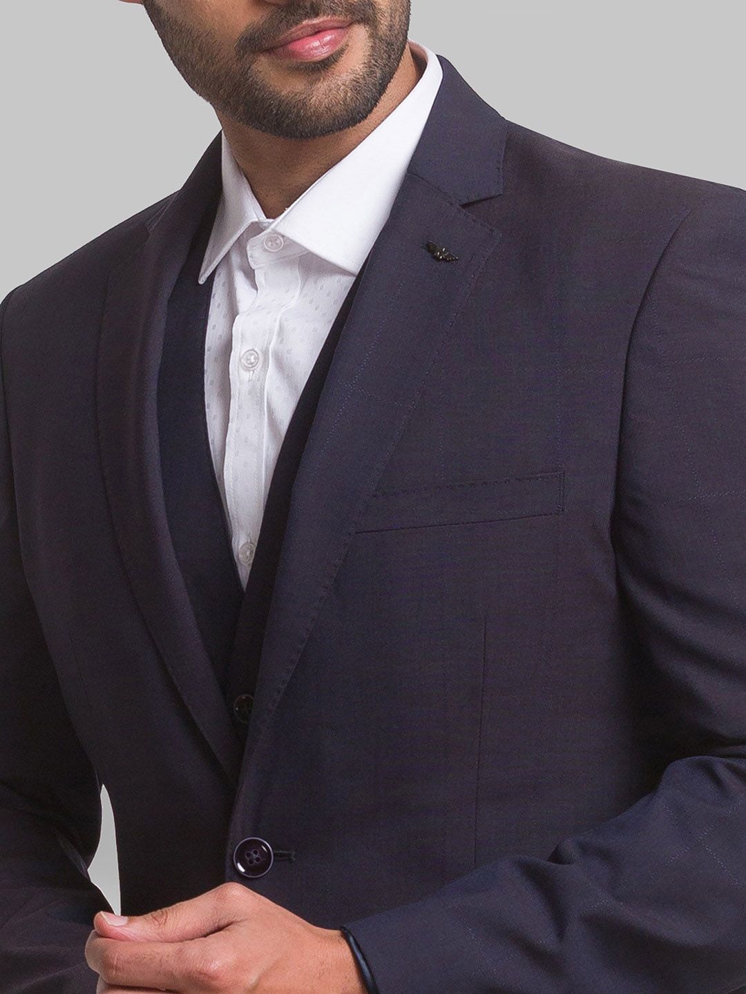 Park Avenue Single-Breasted Super Slim-Fit 3-Piece Formal Suit