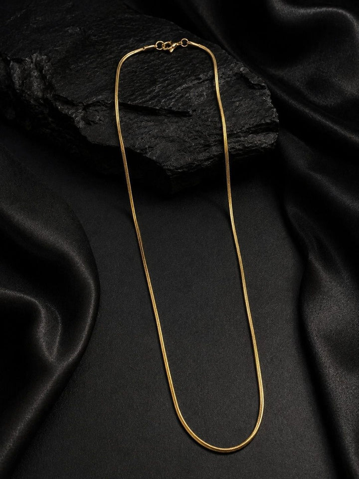 PANASH Men Brass Gold-Plated Chain