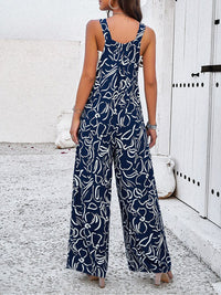 all about you Printed Shoulder Straps Basic Jumpsuit