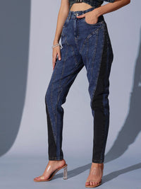 STREET 9 Women Comfort Tapered Fit High-Rise Light Fade Jeans