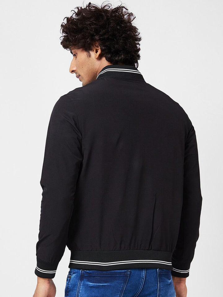 SPYKAR Henley Collar Bomber Jacket