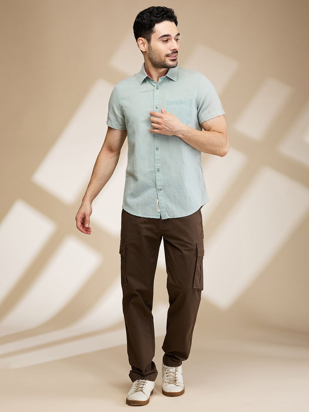 Being Human Men Relaxed Fit Cargos Trousers