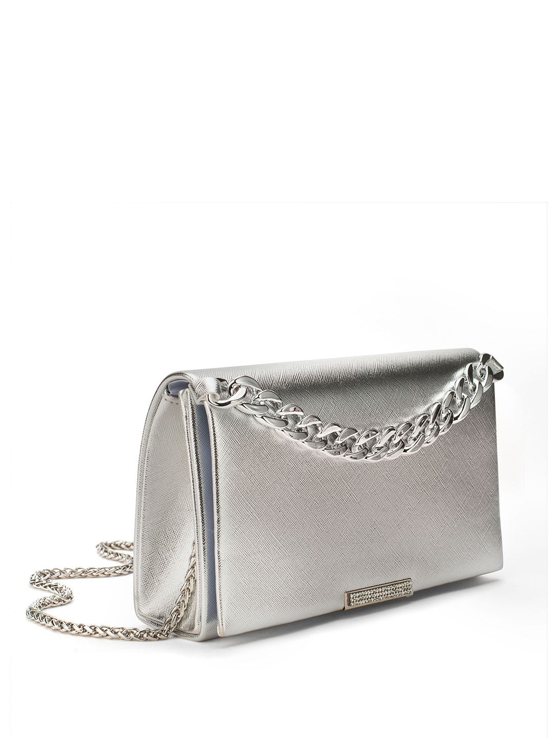 Lino Perros Purse Clutch with Link Chain Detail