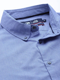 THE BEAR HOUSE Slim Fit Micro Checks Opaque Casual Shirt