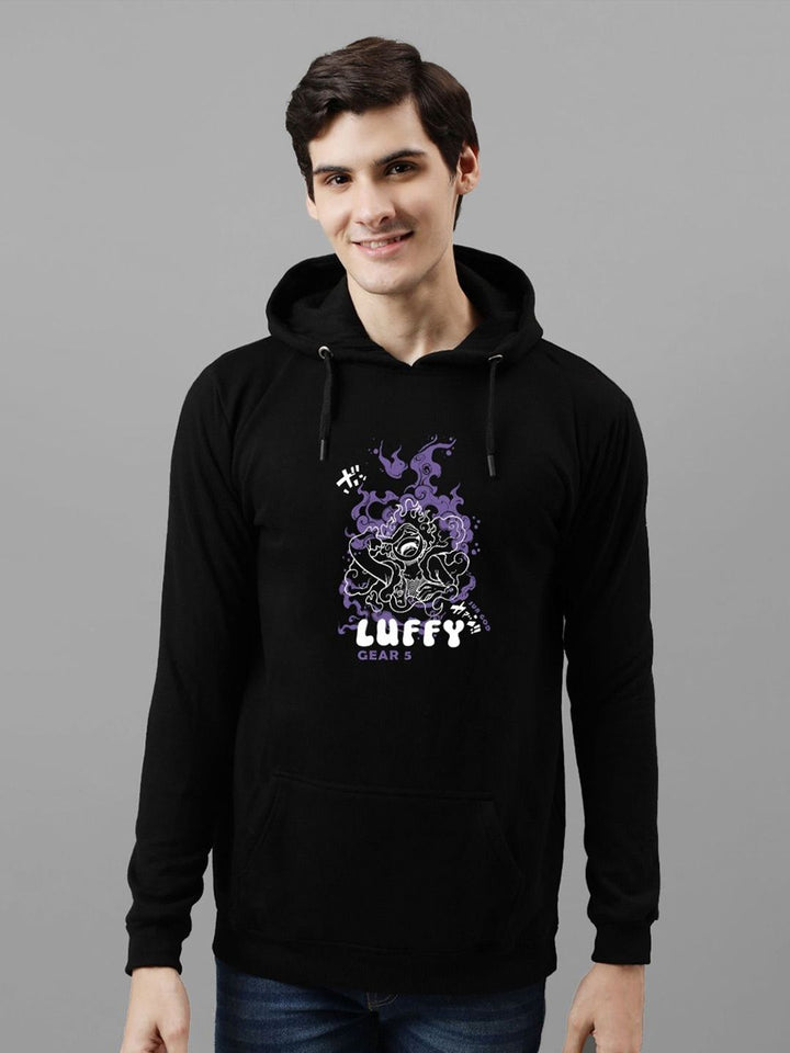 ADRO Men Printed Hooded Sweatshirt
