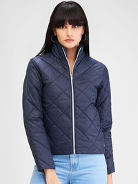Jaket Quilted Geometric Wanita Spykar Wanita