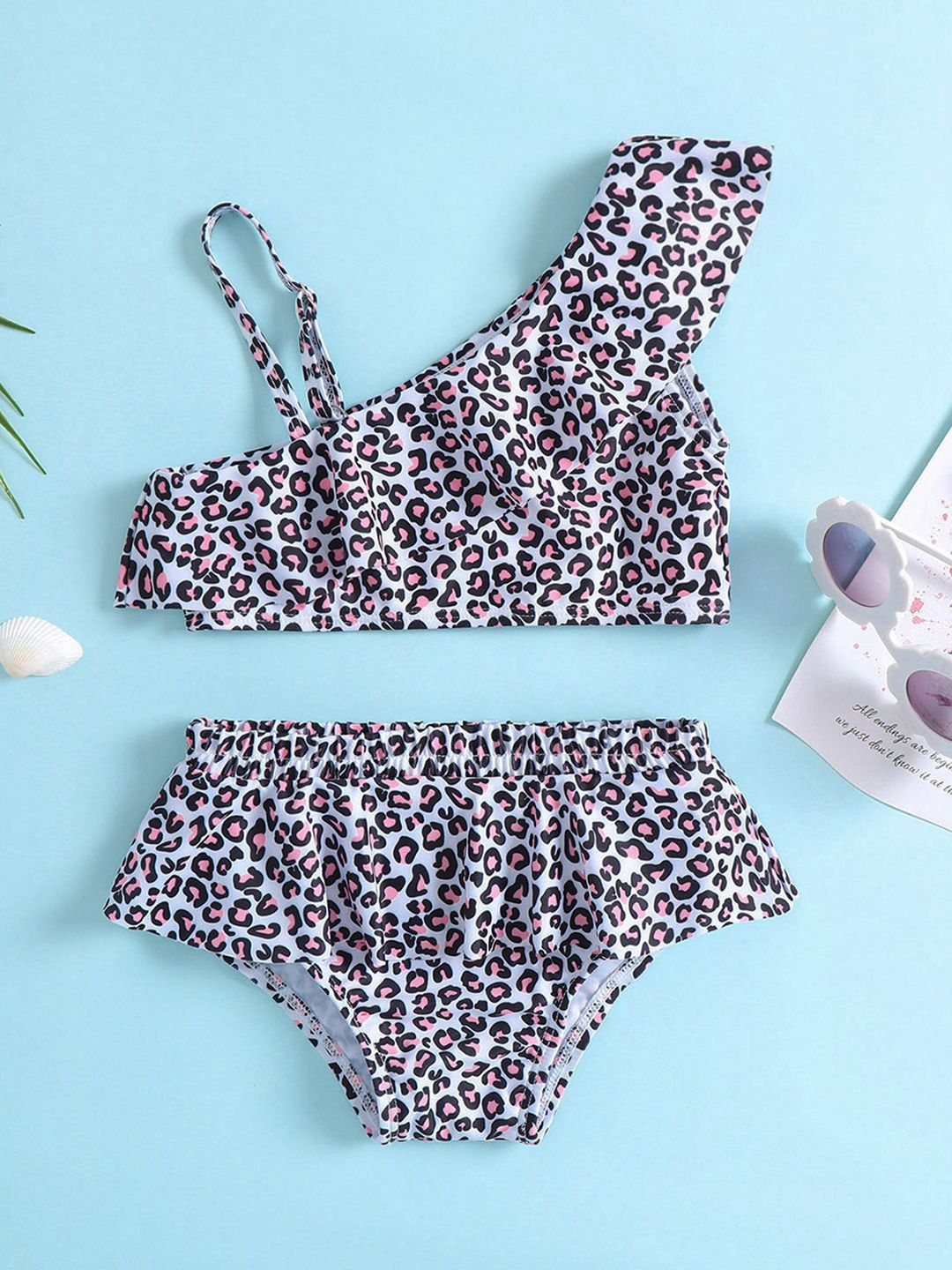 YK Girls Printed Swimset