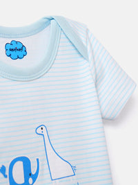 Nauti Nati Bayi -Pcs dicetak bodysuit kapas lembut tulen