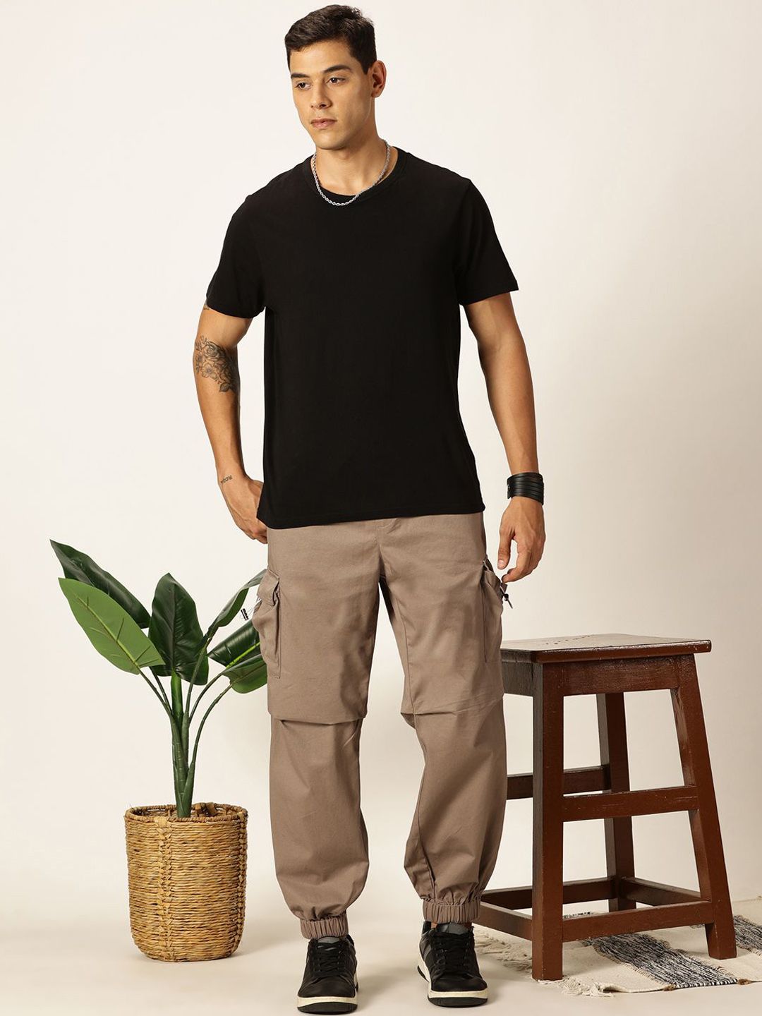 Thomas Scott Men Comfort Easy Wash Regular Fit Trousers