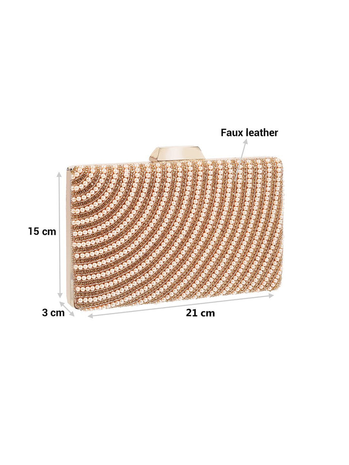 Metro Embellished Box Clutch