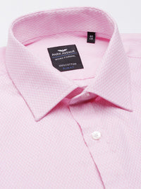 Park Avenue Pure Cotton Self Design Textured Slim Fit Opaque Formal Shirt