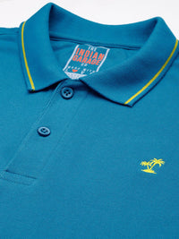 The Indian Garage Co Men Solid Polo Collar T-shirt